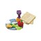 Rite Lite 8.25" Blue and White My Deluxe Soft Seder Play Set